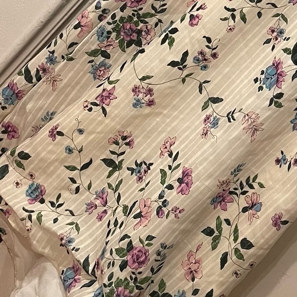 Vtg 70’s Floral 🌸 Maxi Dress Puffy Long Sleeve Cottagecore - Picture 4 of 7